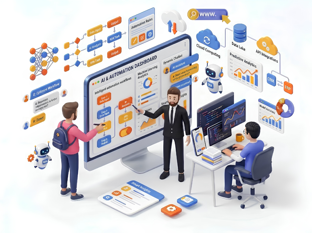 AI business automation solutions for improving operational efficiency and workflow automation